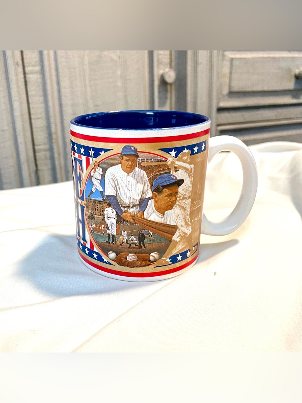 *VINTAGE* BABE RUTH Estate Ceramic Mug - 12 oz - Baseball Memorabilia - 1992